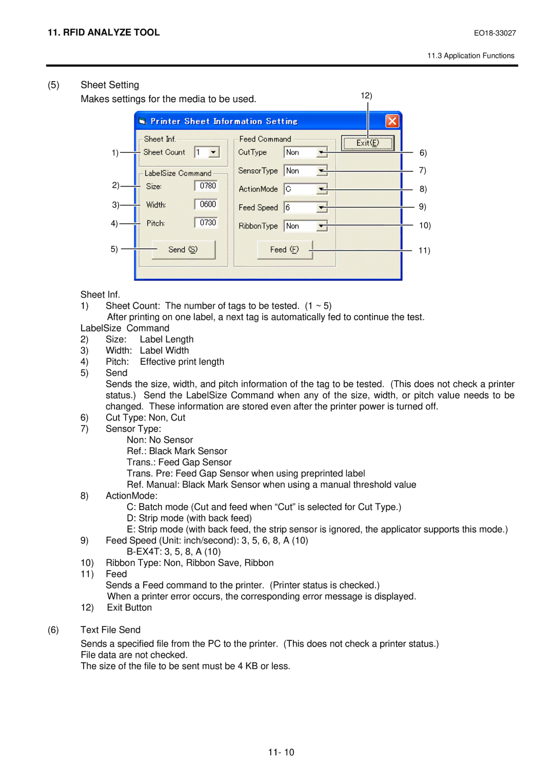 Toshiba B-EX4 manual Sheet Setting Makes settings for the media to be used 