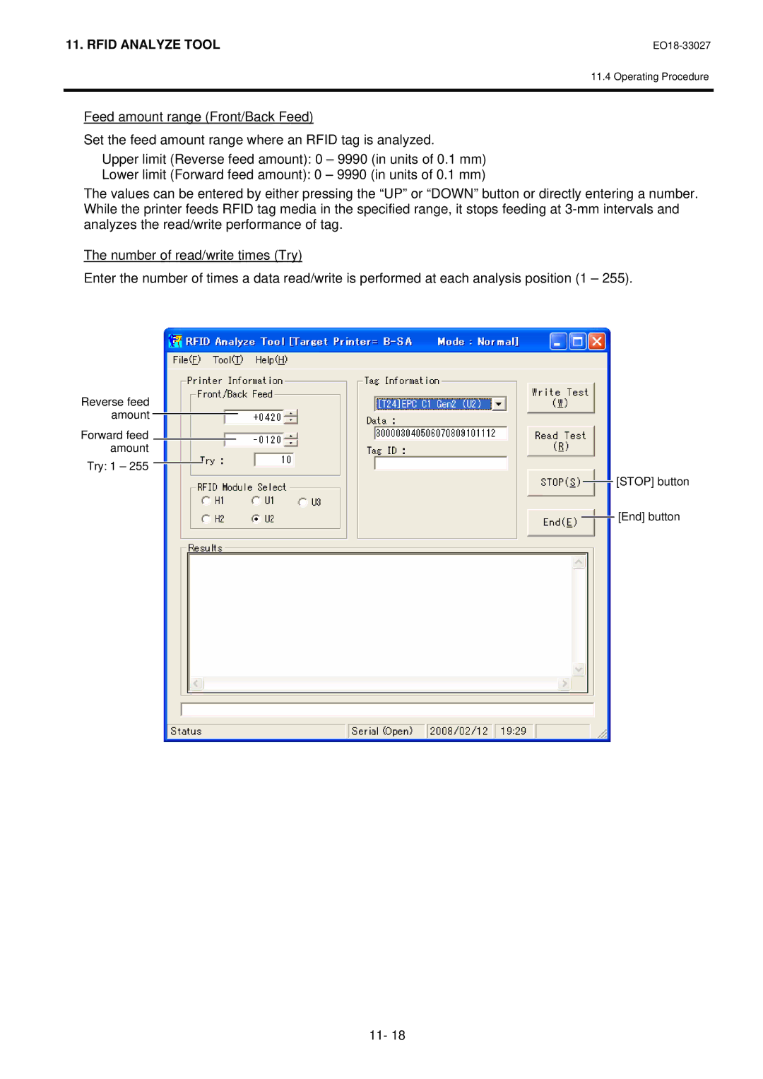 Toshiba B-EX4 manual Rfid Analyze Tool 