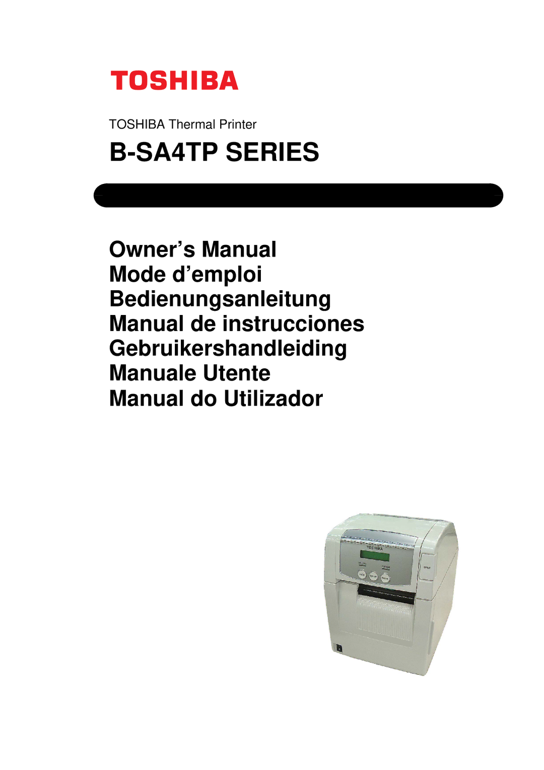 Toshiba B-SA4TP, B-SA4TM-GS12-QM-R, BSA4TMGS12QMR manual SA4TP Series 