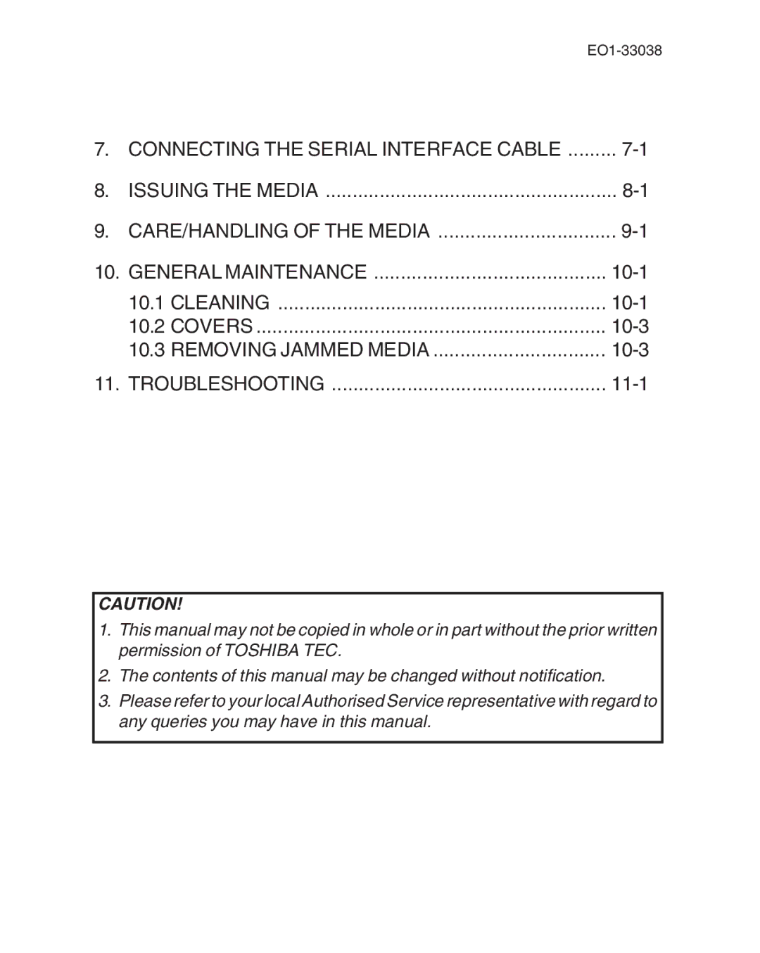 Toshiba B-SP2D owner manual Connecting the Serial Interface Cable 