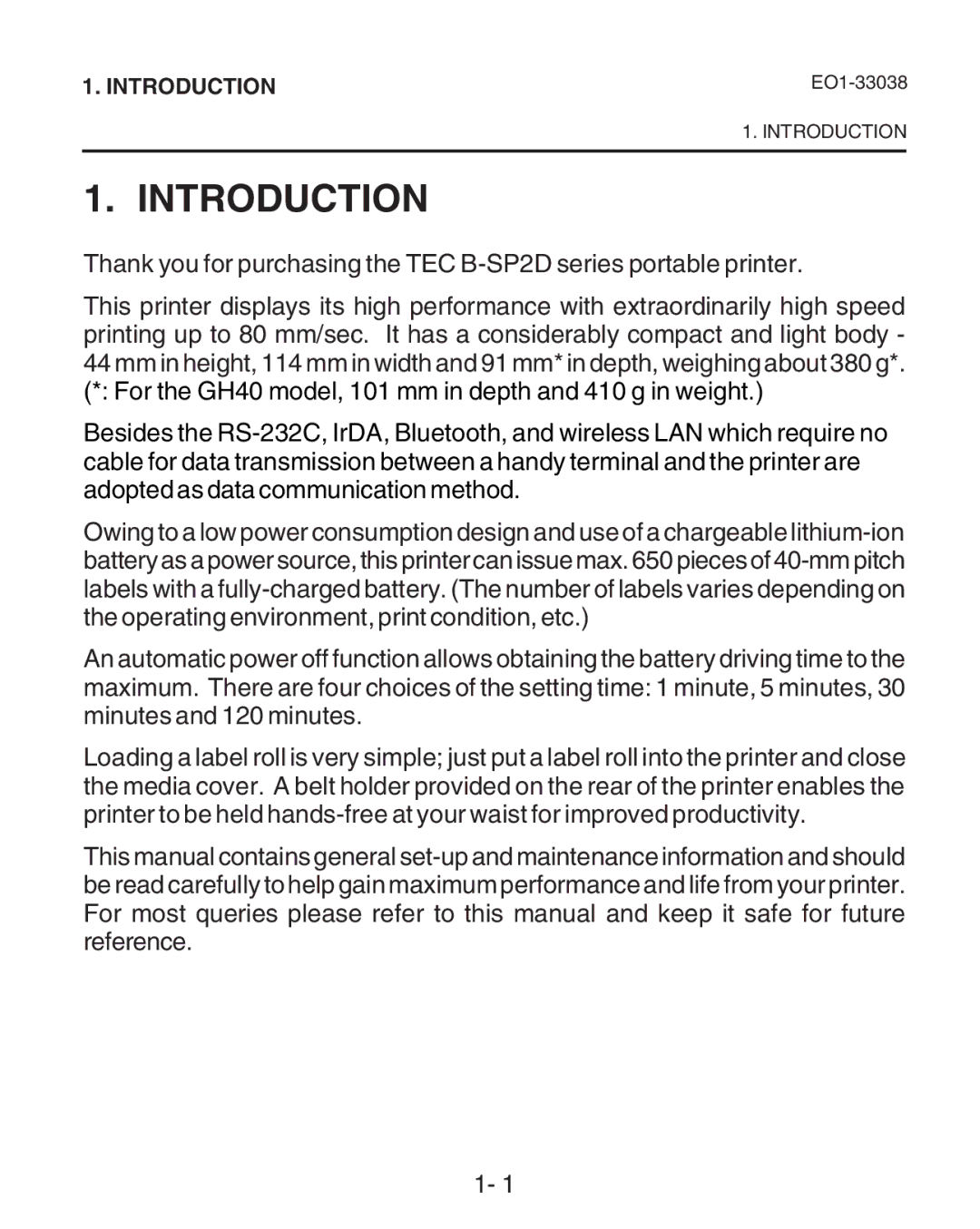 Toshiba B-SP2D owner manual Introduction 