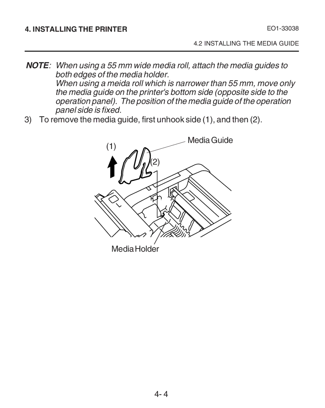 Toshiba B-SP2D owner manual Installing the Printer 