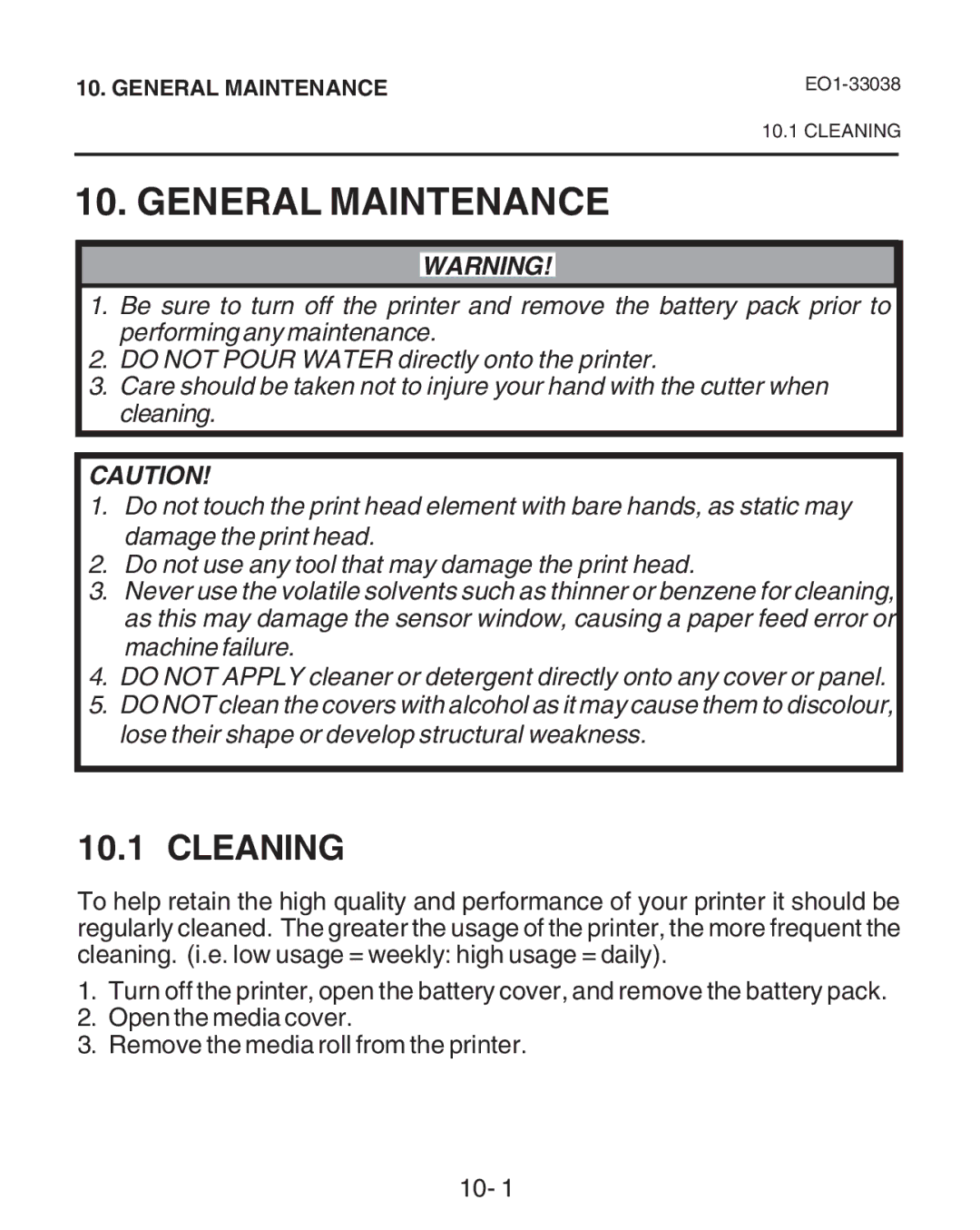 Toshiba B-SP2D owner manual General Maintenance, Cleaning 