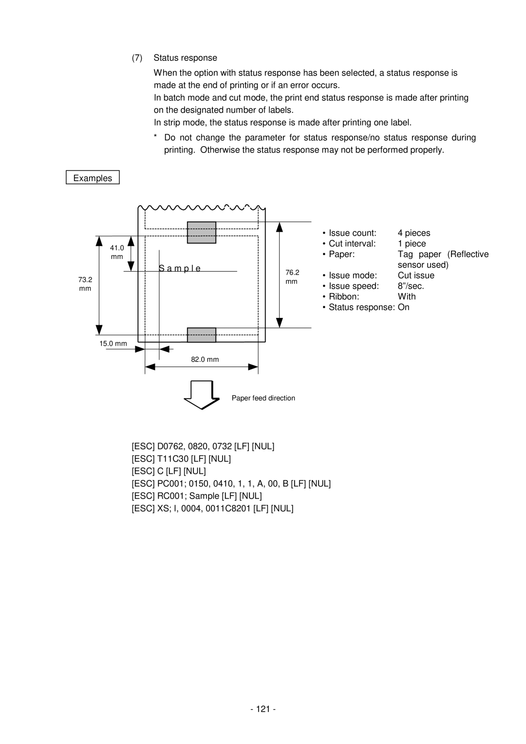 Toshiba GC10-QM, B-SV4D-GS manual Issue count Pieces Cut interval Paper Tag paper Reflective, Sensor used 