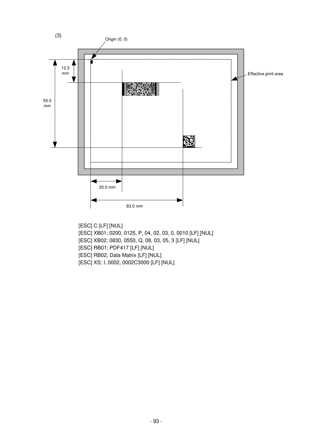 Toshiba GC10-QM, B-SV4D-GS manual Origin 0 12.5 mm 55.5 mm 20.0 mm 83.0 mm 