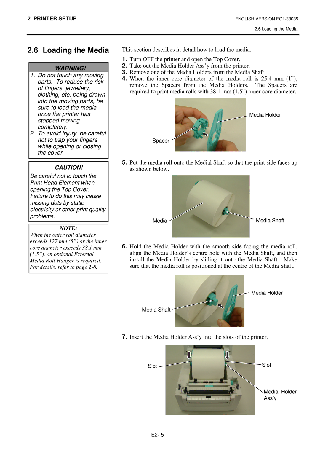 Toshiba B-SV4D-QM owner manual Loading the Media 