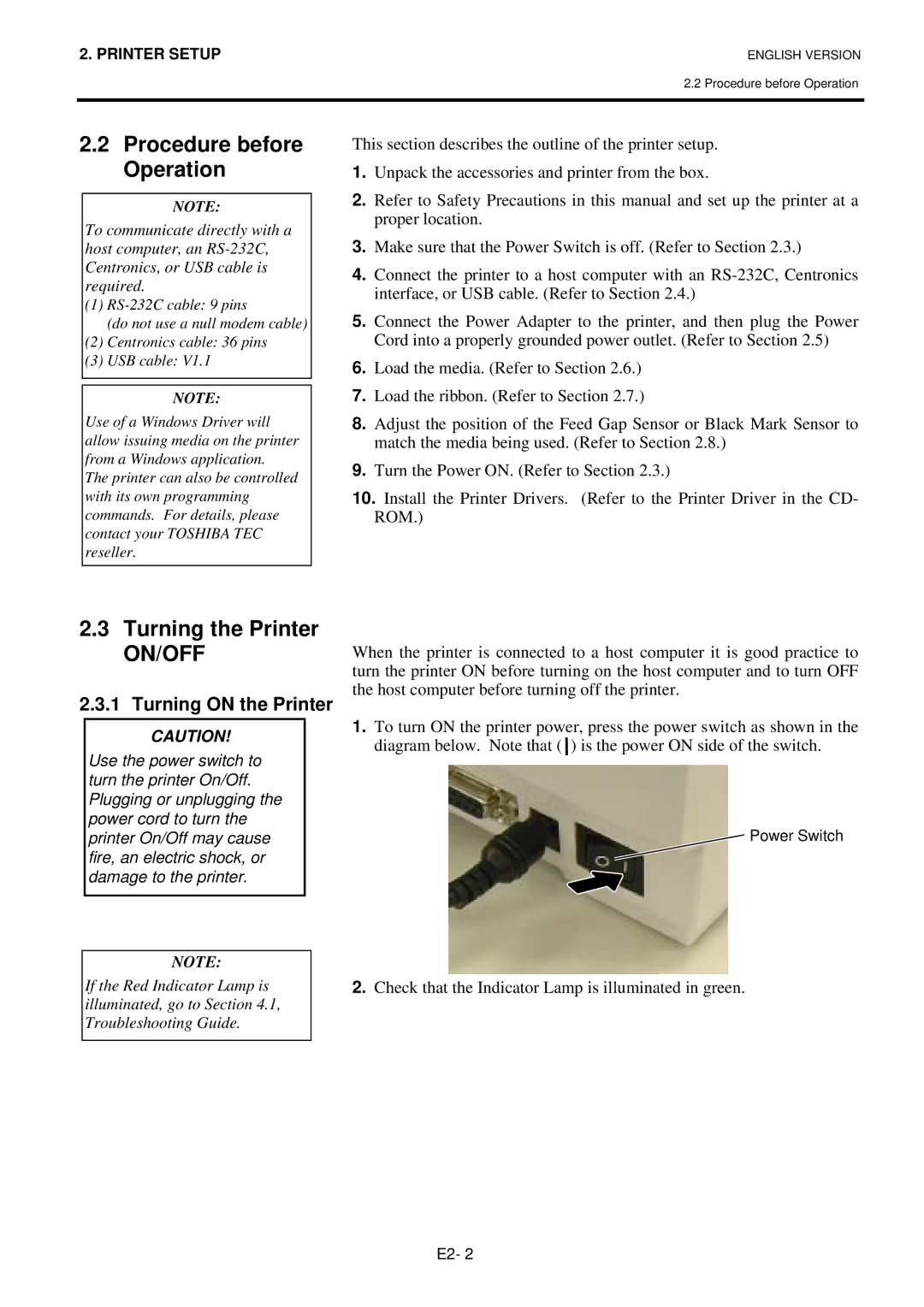 Toshiba B-SV4T-GS10-QM owner manual On/Off 