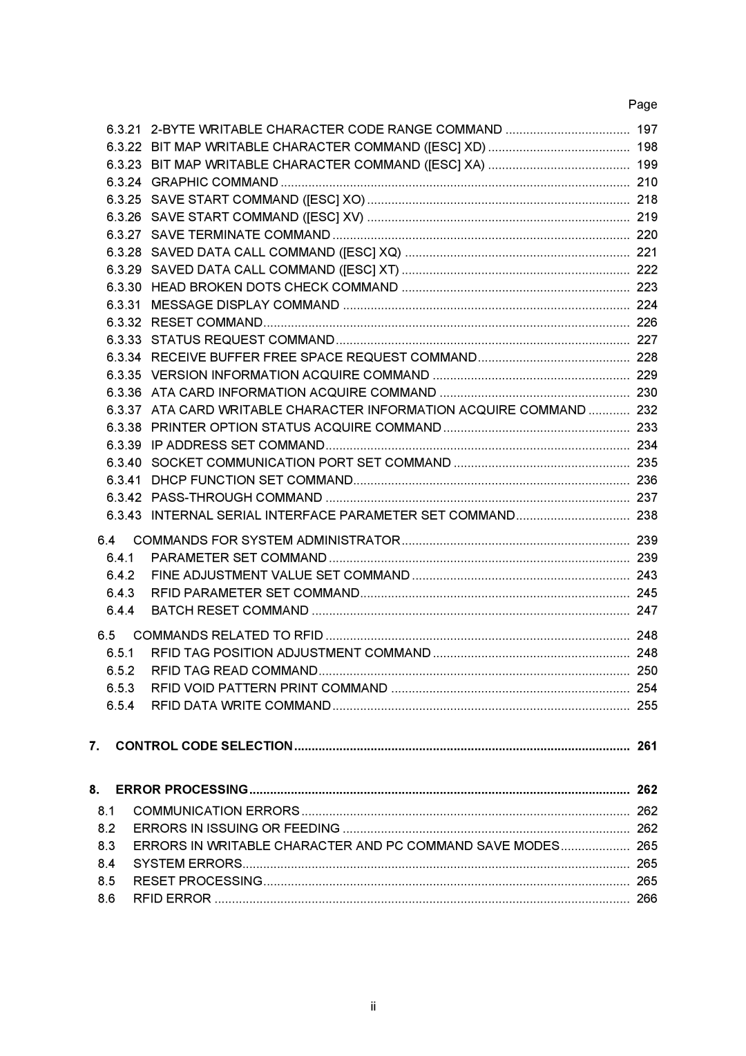 Toshiba B-SX4T-GS20-QM-R manual Byte Writable Character Code Range Command, BIT MAP Writable Character Command ESC XD 