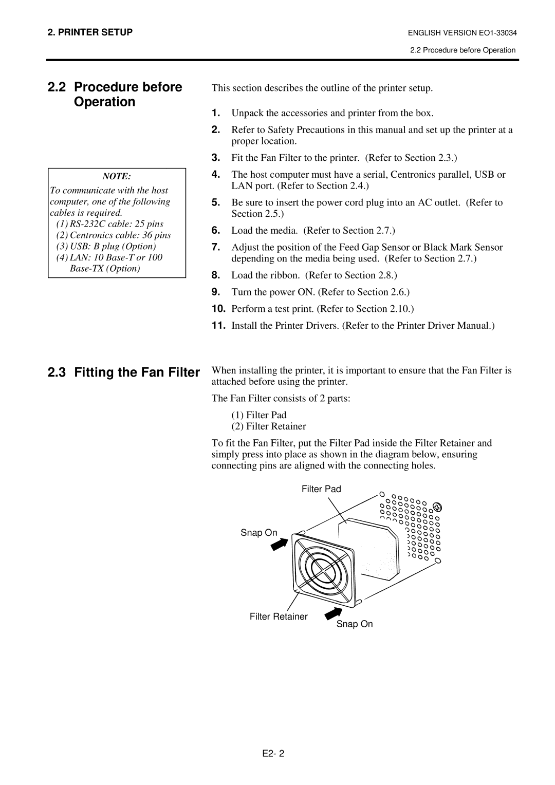 Toshiba B-SX4T-QP manual Procedure before Operation 