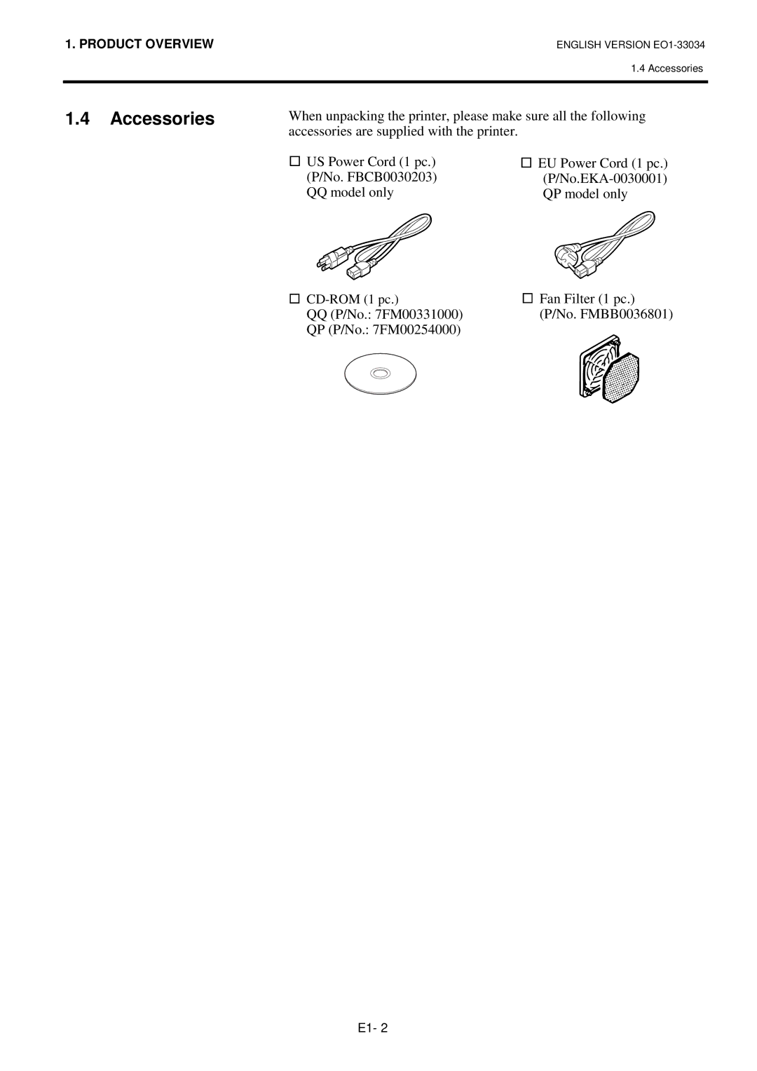 Toshiba B-SX4T-QP manual Accessories 