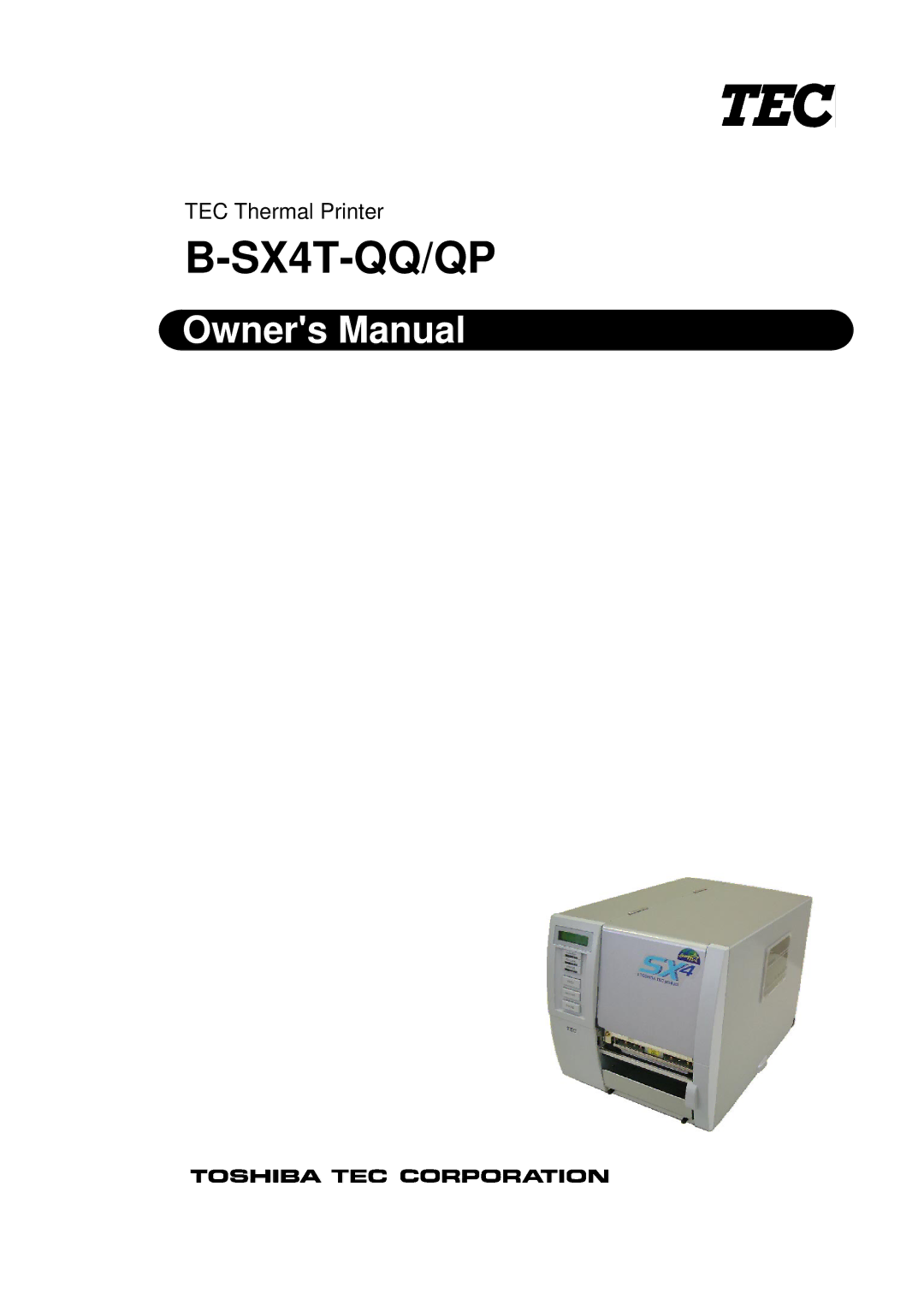 Toshiba B-SX4T-QQ owner manual SX4T-QQ/QP 