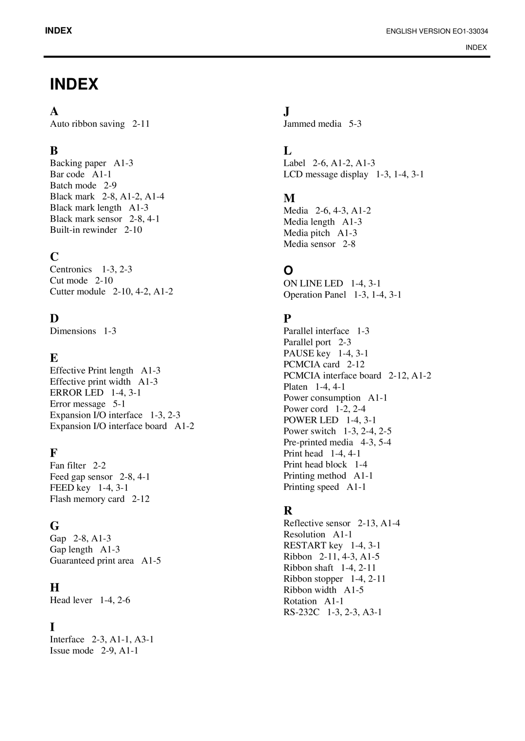 Toshiba B-SX4T-QQ owner manual Index 