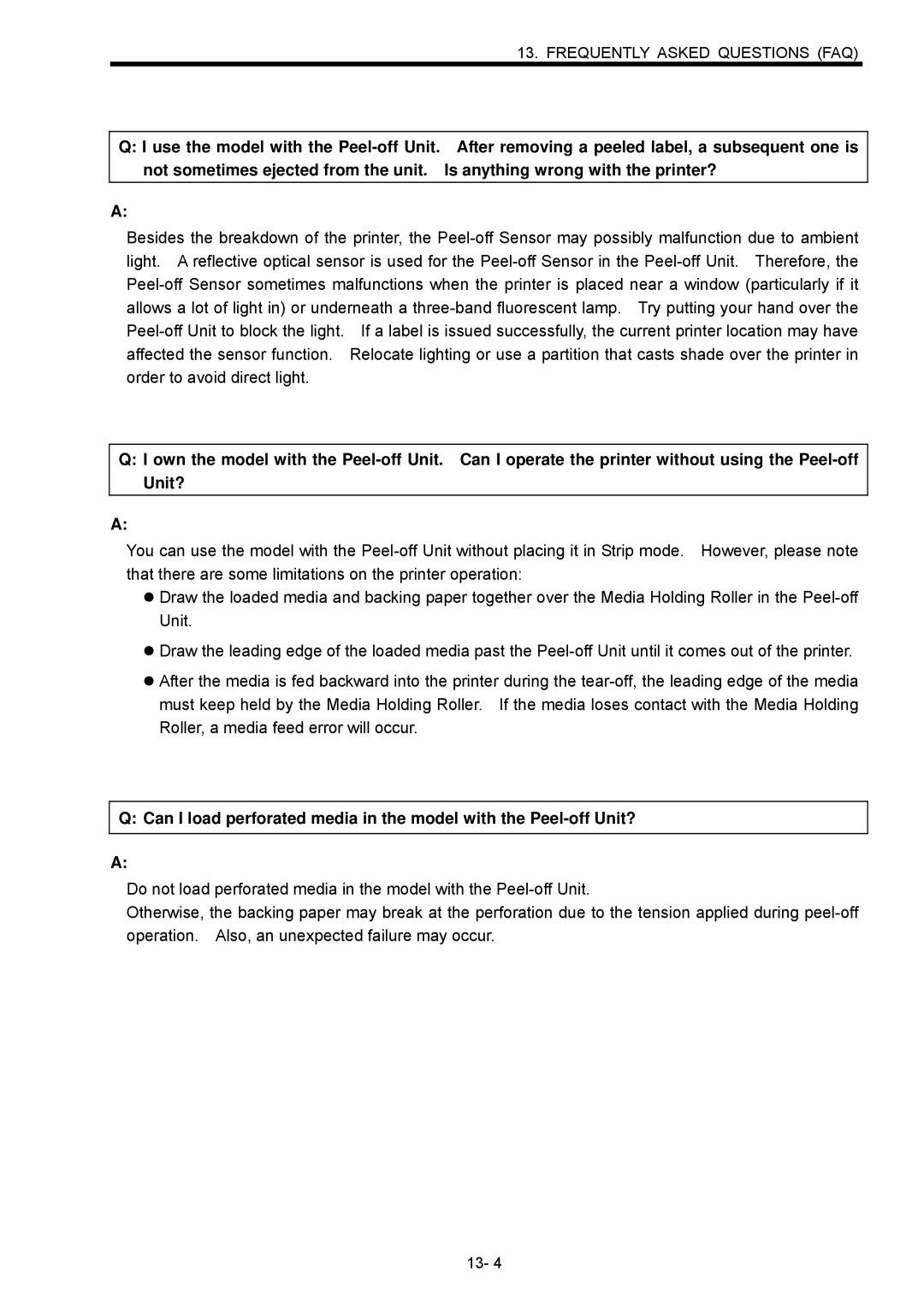 Toshiba B-SX600 manual Frequently Asked Questions FAQ 