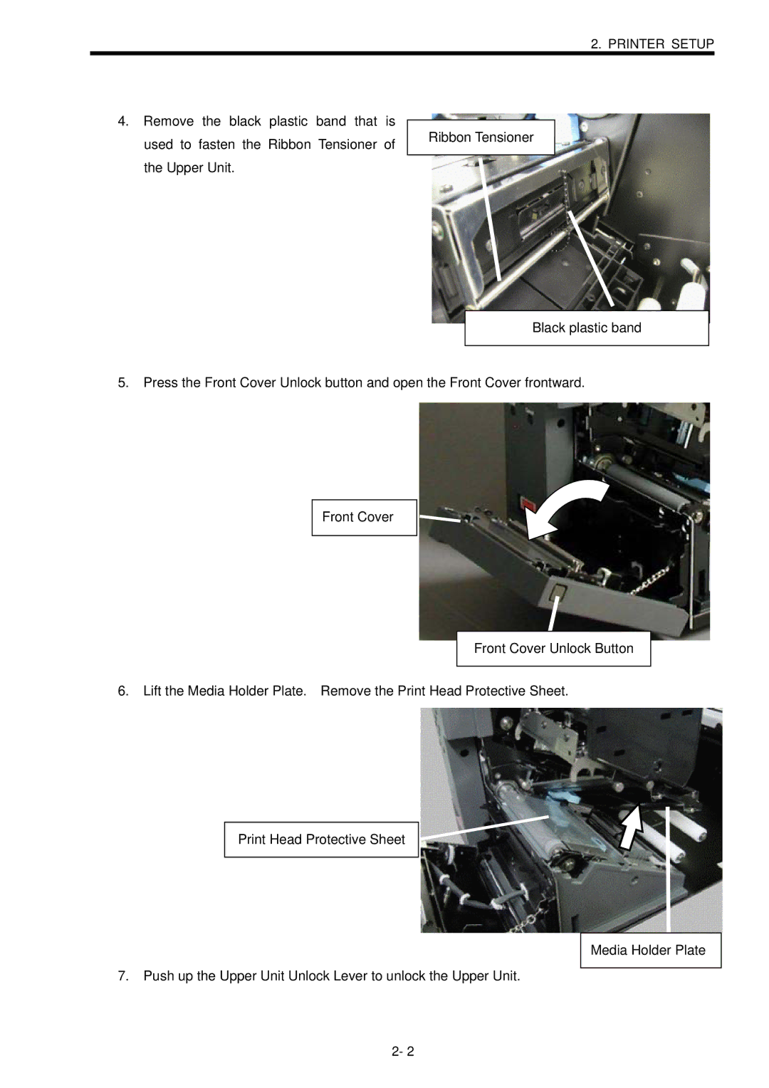 Toshiba B-SX600 manual Printer Setup 