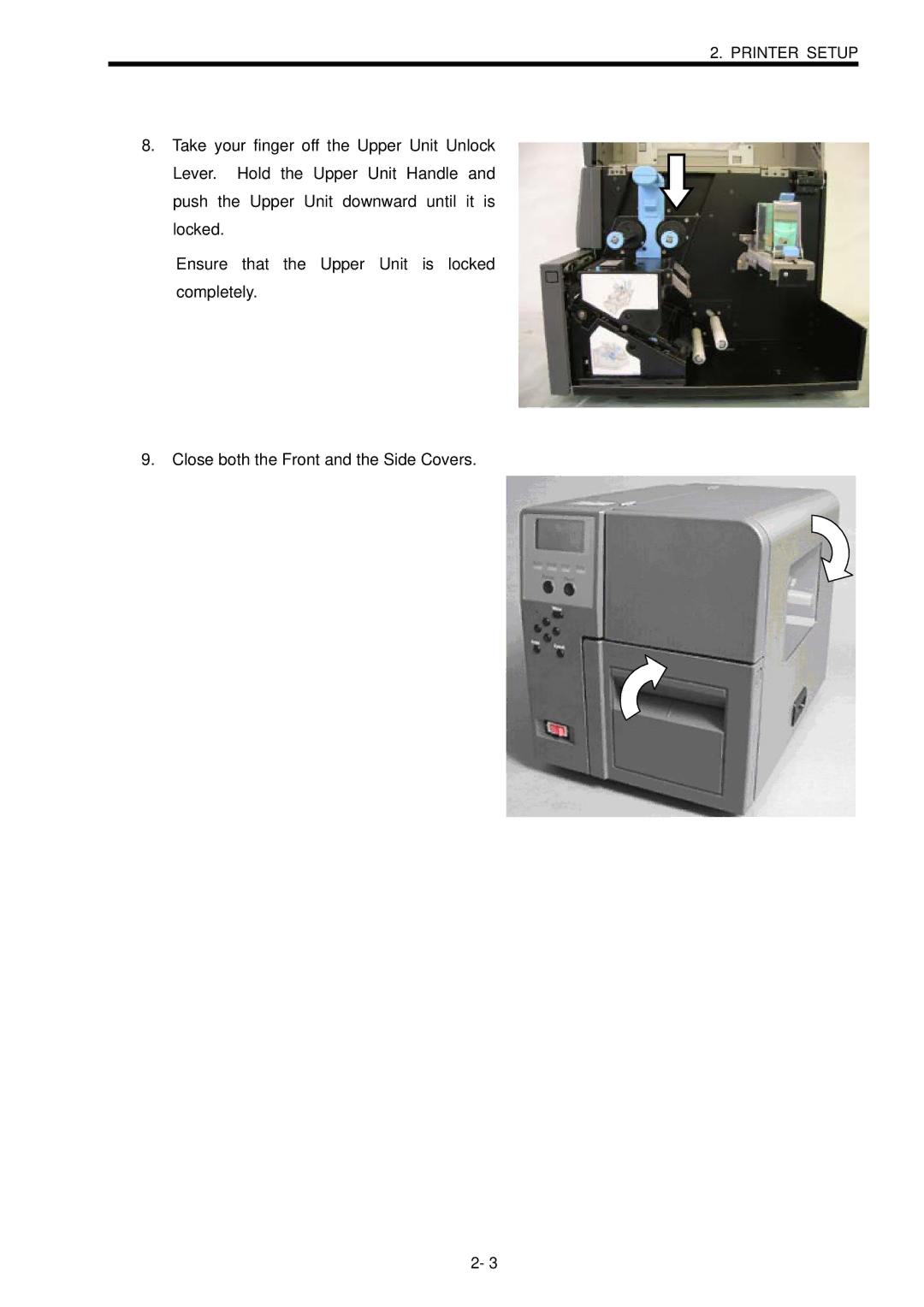 Toshiba B-SX600 manual Printer Setup 