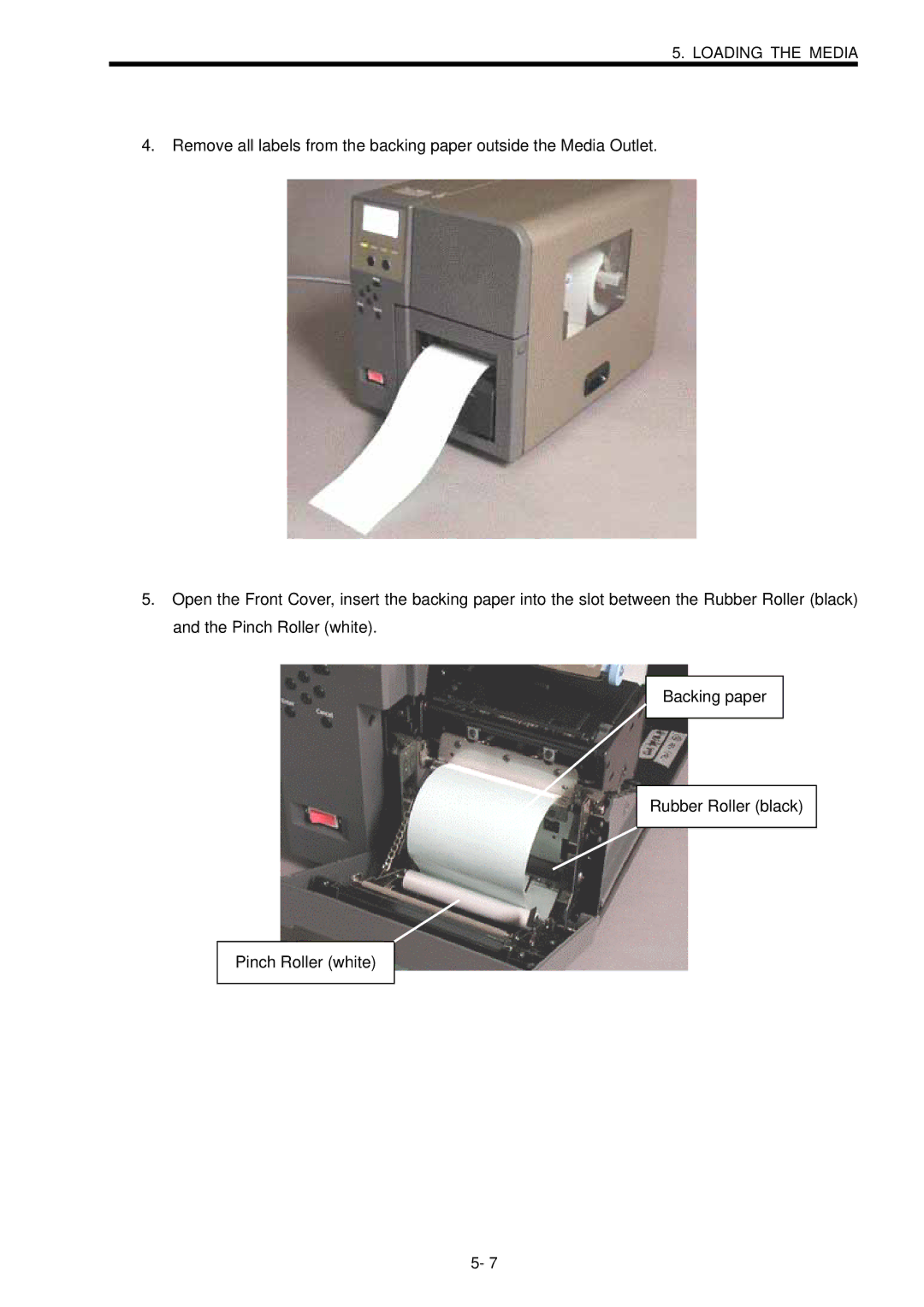 Toshiba B-SX600 manual Loading the Media 