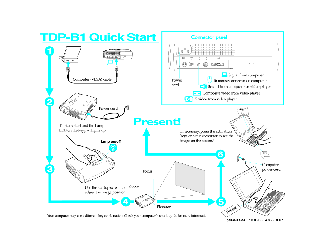 Toshiba B1 manual 009-0482-00 *009-0482-00 