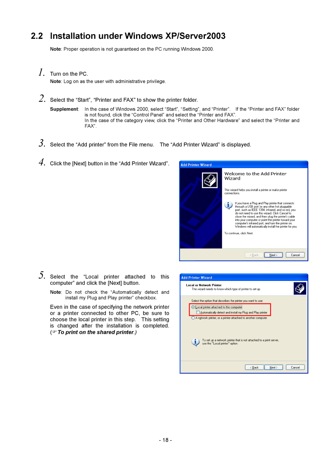 Toshiba BDRV-WBX8-Z31 Version 7.2.4 M-3 manual Installation under Windows XP/Server2003 