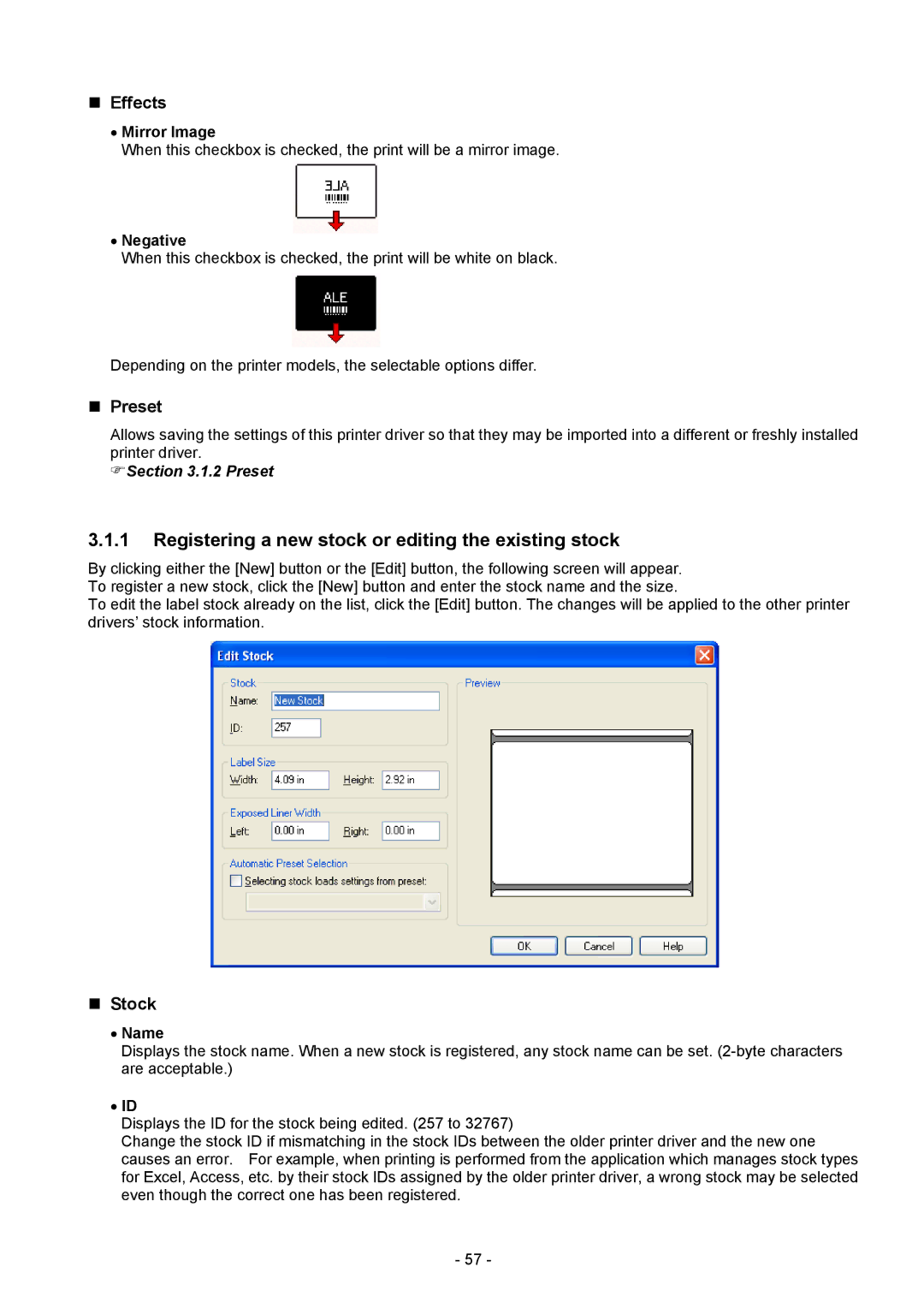 Toshiba BDRV-WBX8-Z31 Version 7.2.4 M-3 manual „ Effects, „ Preset, Mirror Image, Negative 