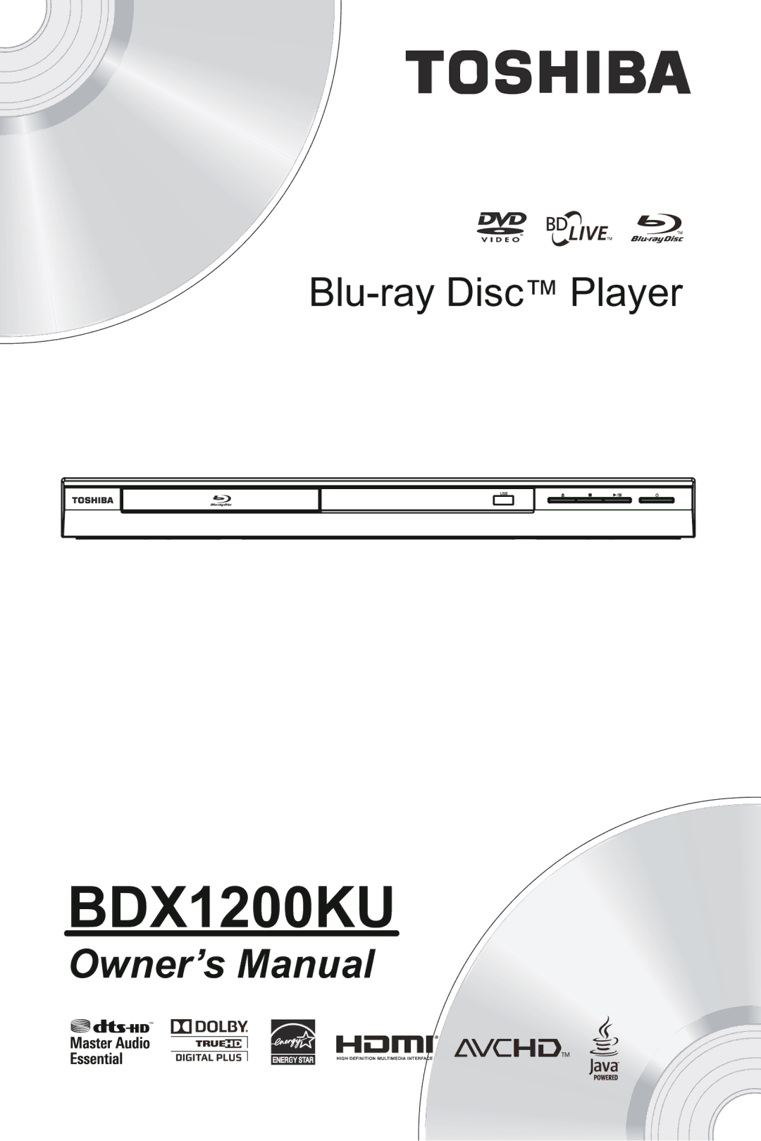 Toshiba BDX1200KU owner manual 