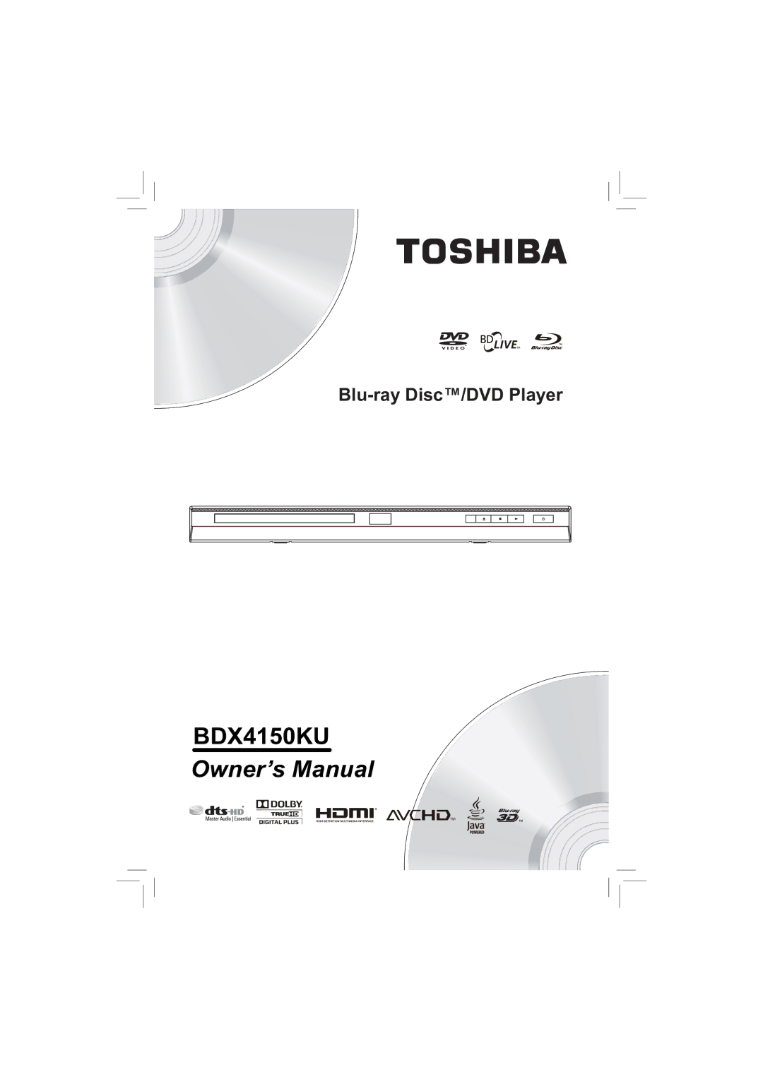 Toshiba BDX4150KU owner manual 