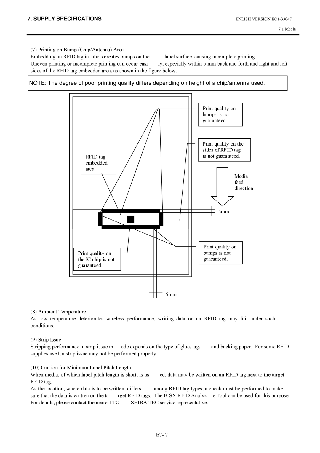 Toshiba B-SA4TM-TS12-QM-R, BSA4TMTS12QMR owner manual Supply Specifications 