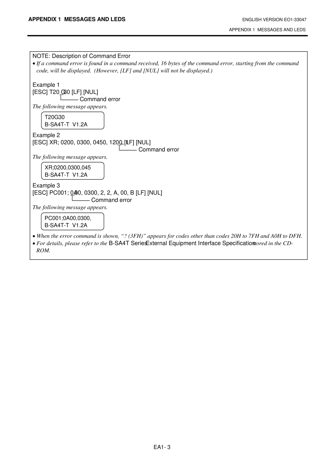 Toshiba B-SA4TM-TS12-QM-R, BSA4TMTS12QMR owner manual Following message appears 