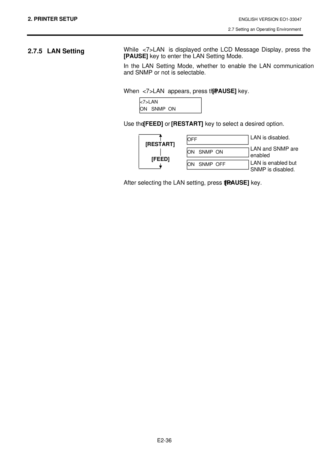 Toshiba B-SA4TM-TS12-QM-R, BSA4TMTS12QMR owner manual LAN Setting 