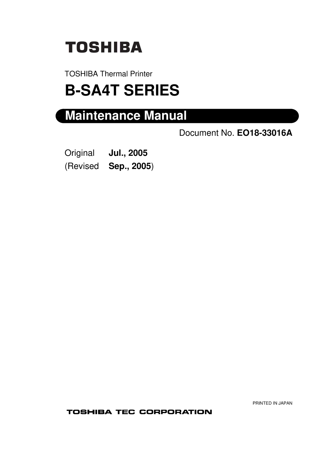 Toshiba BSA4TMGS12QMR, BSA4TMTS12QMR manual SA4T Series 