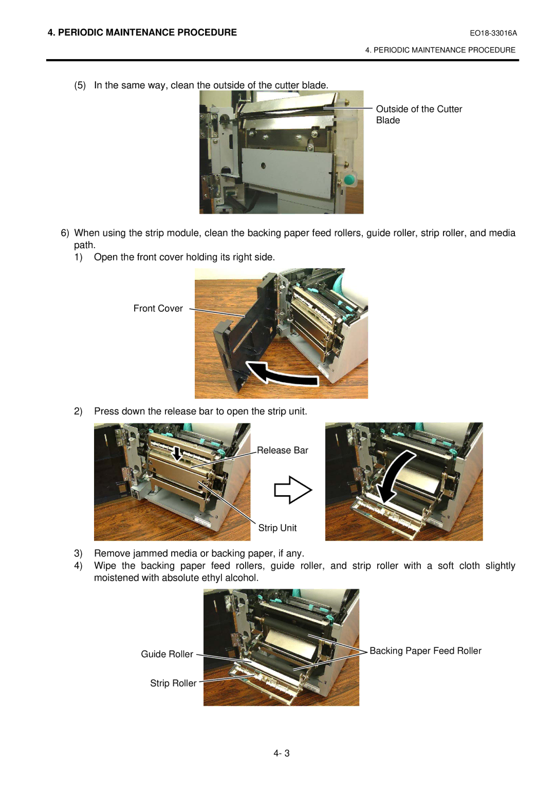 Toshiba BSA4TMTS12QMR, BSA4TMGS12QMR manual Same way, clean the outside of the cutter blade 