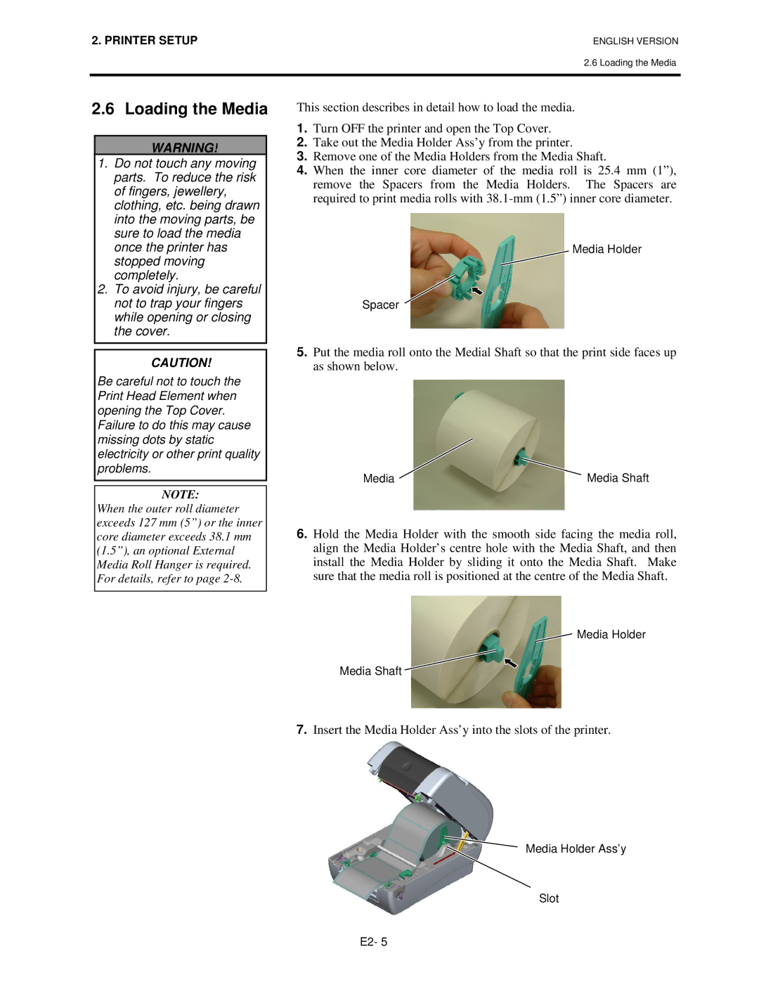 Toshiba BSV4TGS10QMR manual Loading the Media 