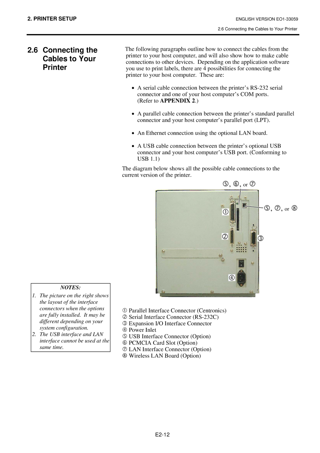 Toshiba BSX5TTS22QMR, BSX5TTS25QMR, B-SX5T-TS22-QM-R, B-SX5T-TS25-QM-R manual Connecting the Cables to Your Printer 