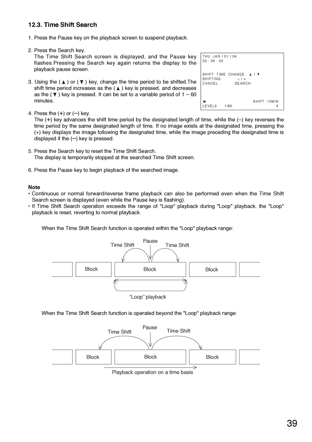 Toshiba C-DR0101 instruction manual Time Shift Search 