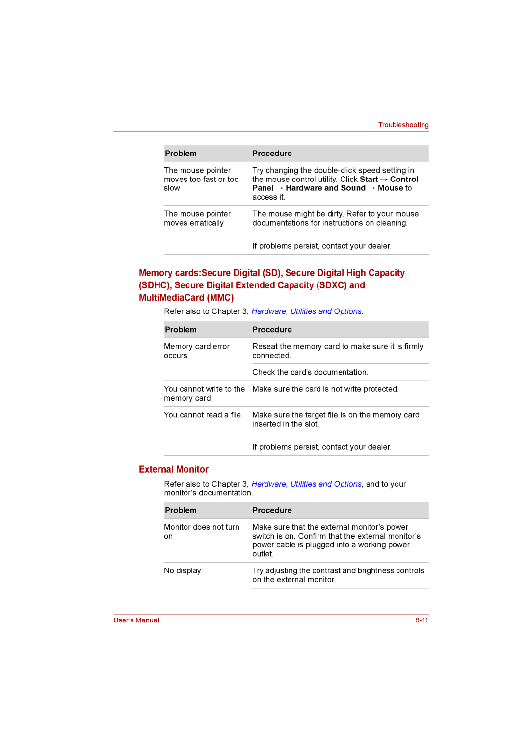 Toshiba C650D user manual External Monitor 