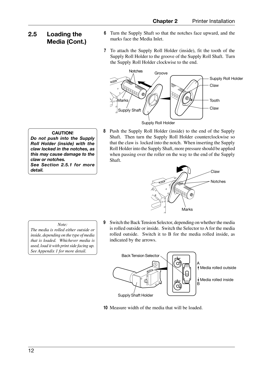 Toshiba CB-416-T3-QQ owner manual Measure width of the media that will be loaded 