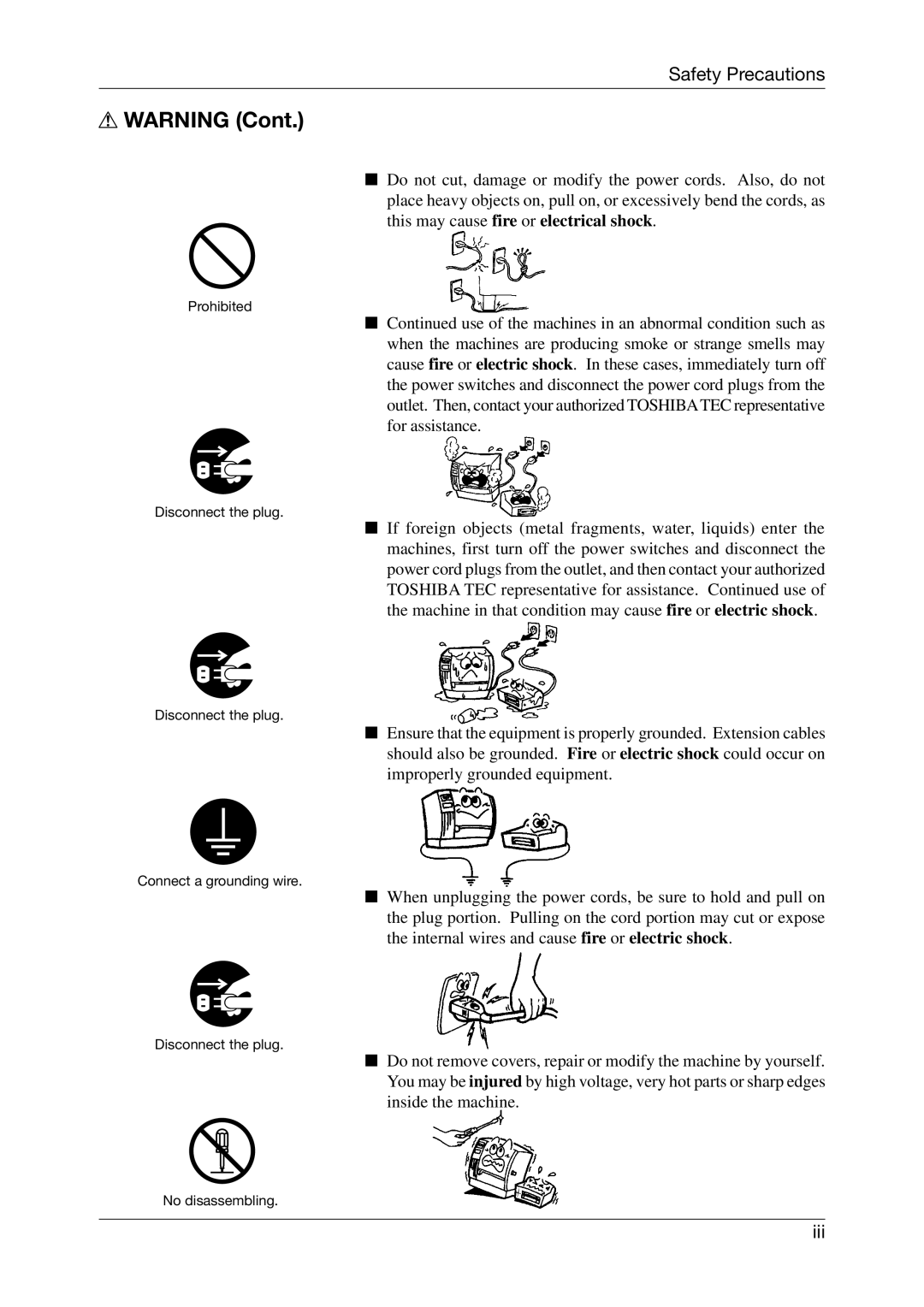 Toshiba CB-416-T3-QQ owner manual Iii 