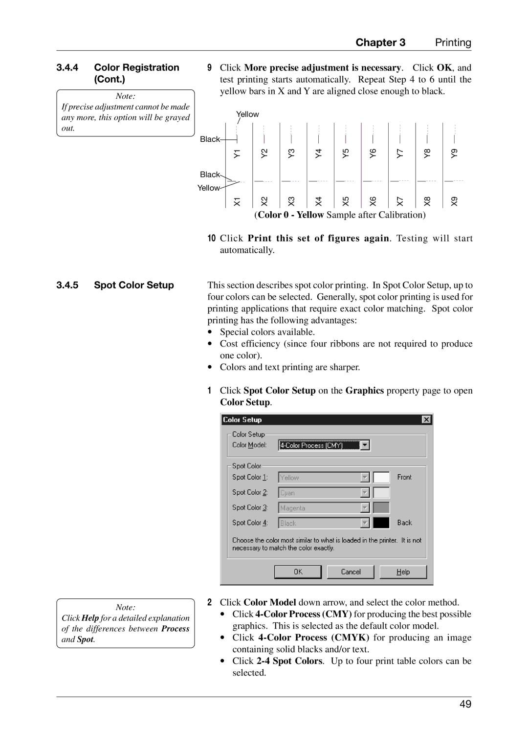 Toshiba CB-416-T3-QQ owner manual Spot Color Setup 