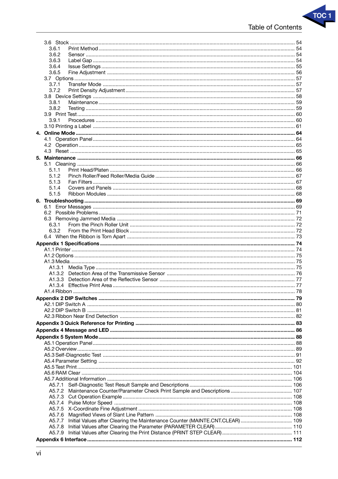 Toshiba CB-416-T3-QQ owner manual Toc 