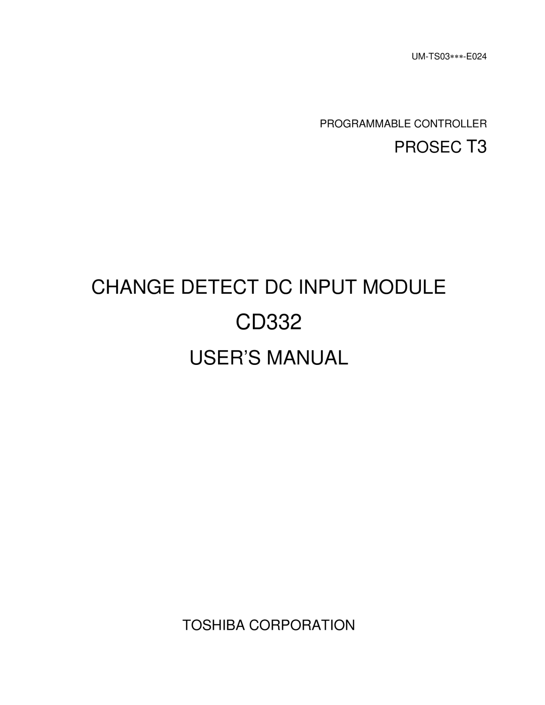 Toshiba CD332 user manual 