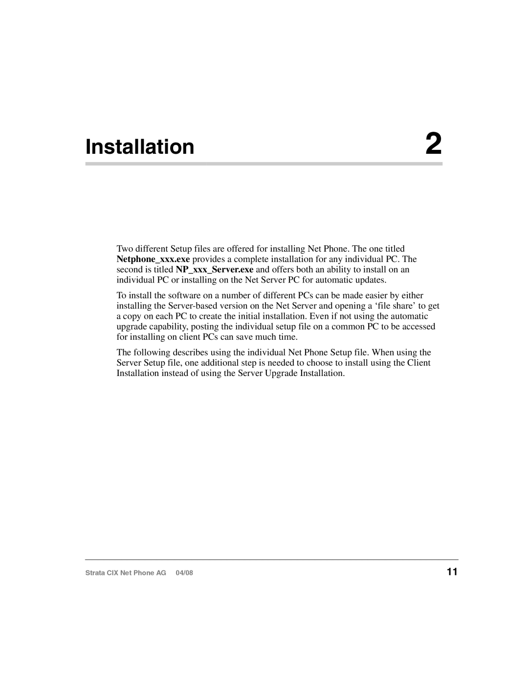 Toshiba CIX-AG-NP-VA manual Installation2 