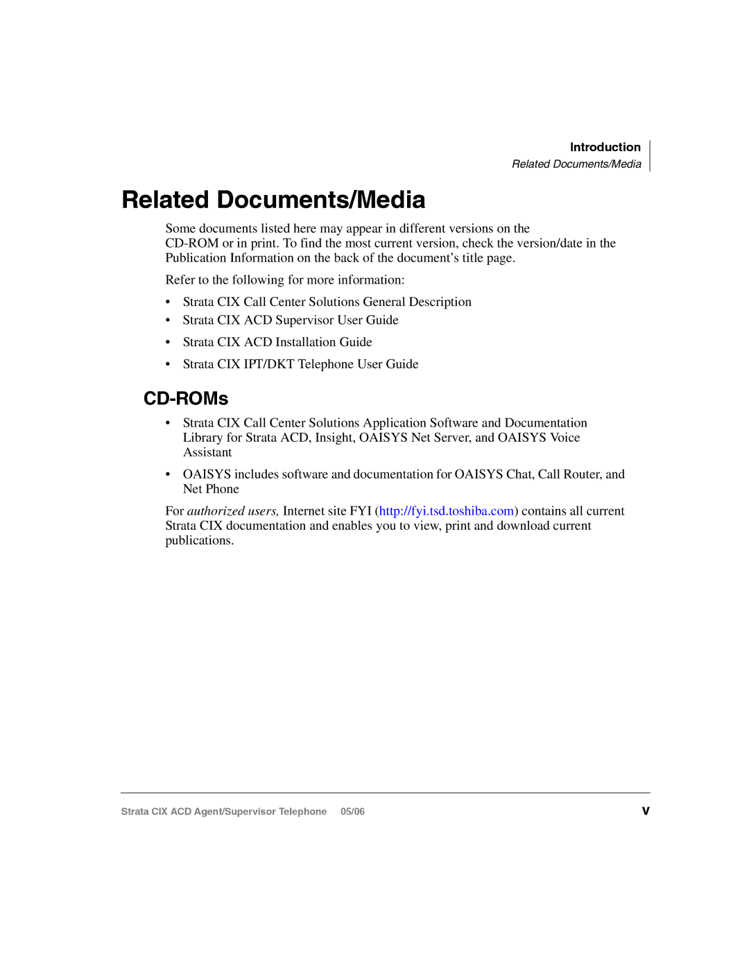 Toshiba CIX-SG-CCACD-VB manual Related Documents/Media, CD-ROMs 