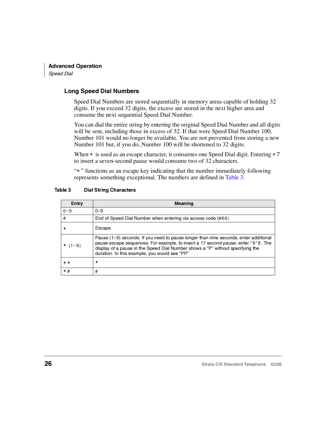 Toshiba CIX-UG-STDTELVB manual Entry Meaning, # # 