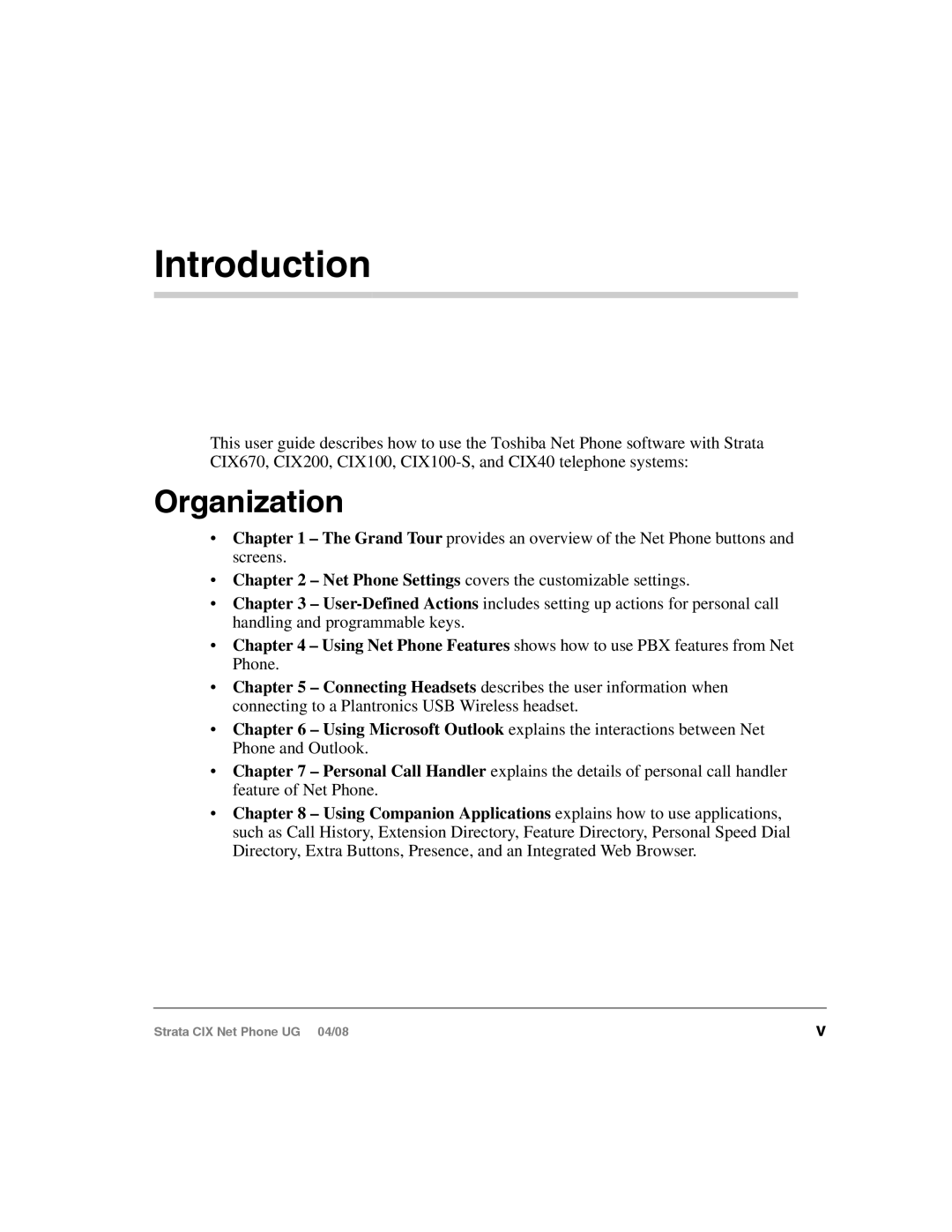 Toshiba CIX100-S, CIX200 manual Introduction, Organization 