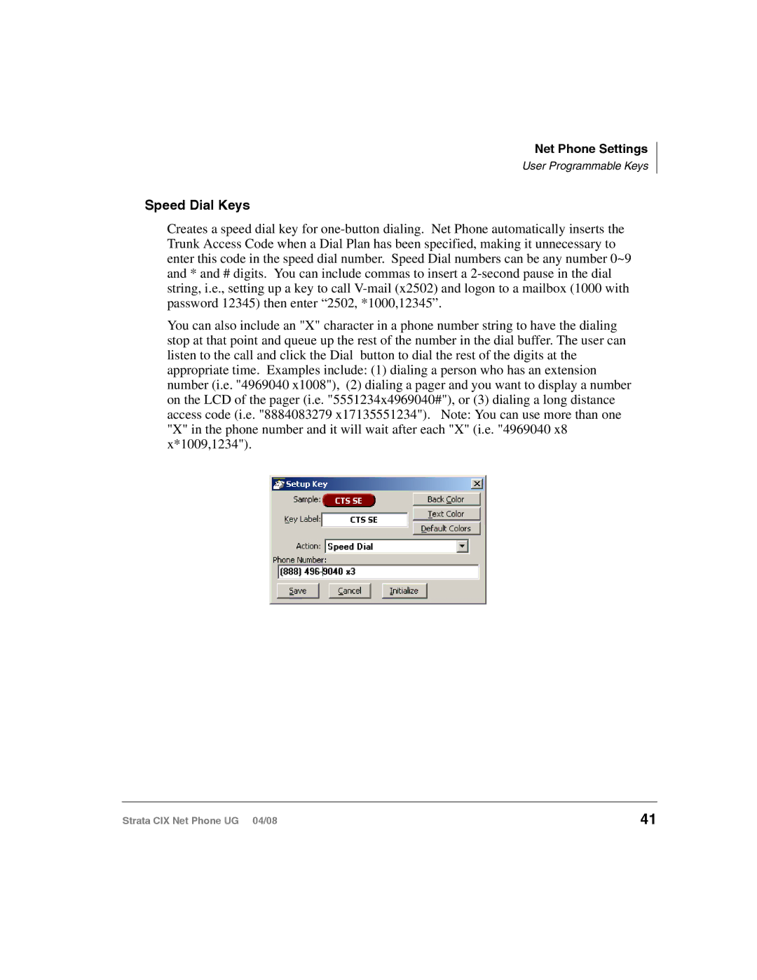 Toshiba CIX200, CIX100-S manual Speed Dial Keys 