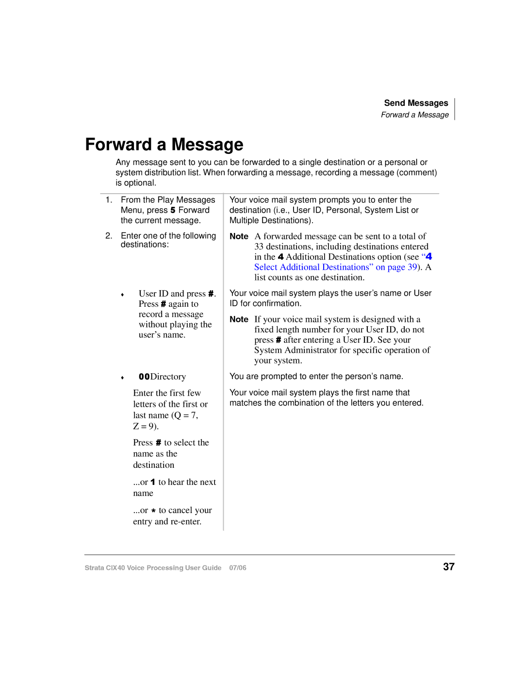 Toshiba CIX40 manual Forward a Message 