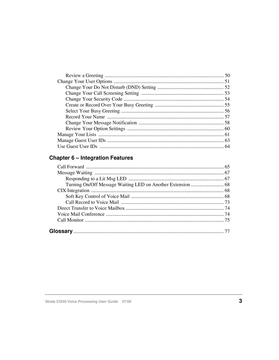 Toshiba CIX40 manual Integration Features 