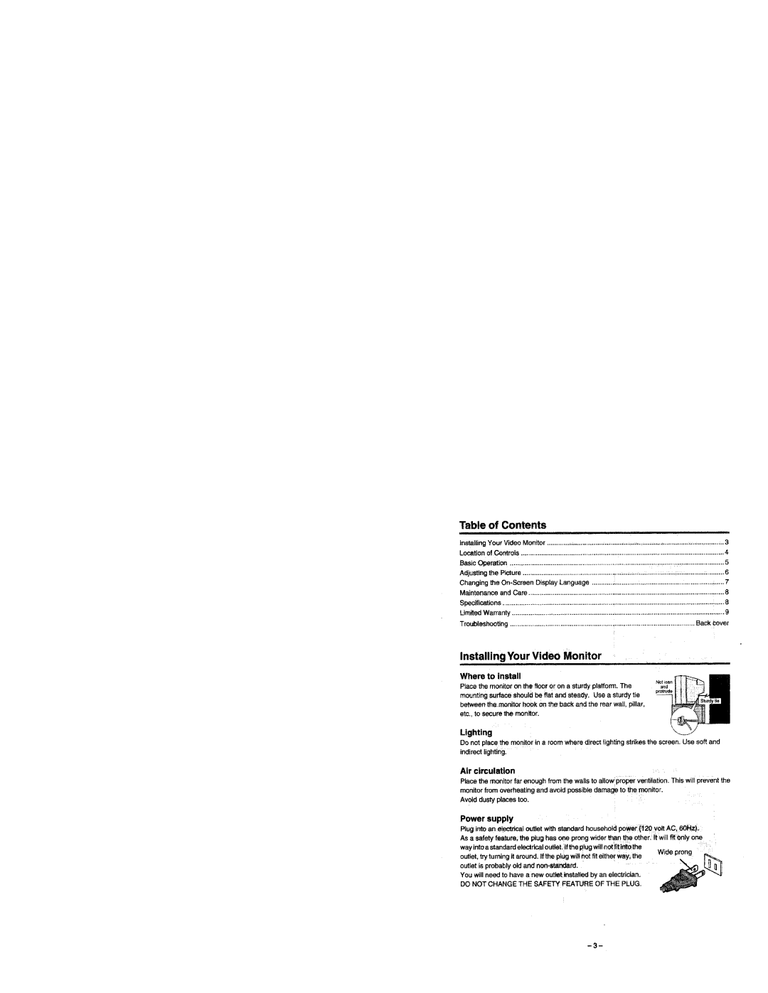 Toshiba CM1320A, CM1920A manual 