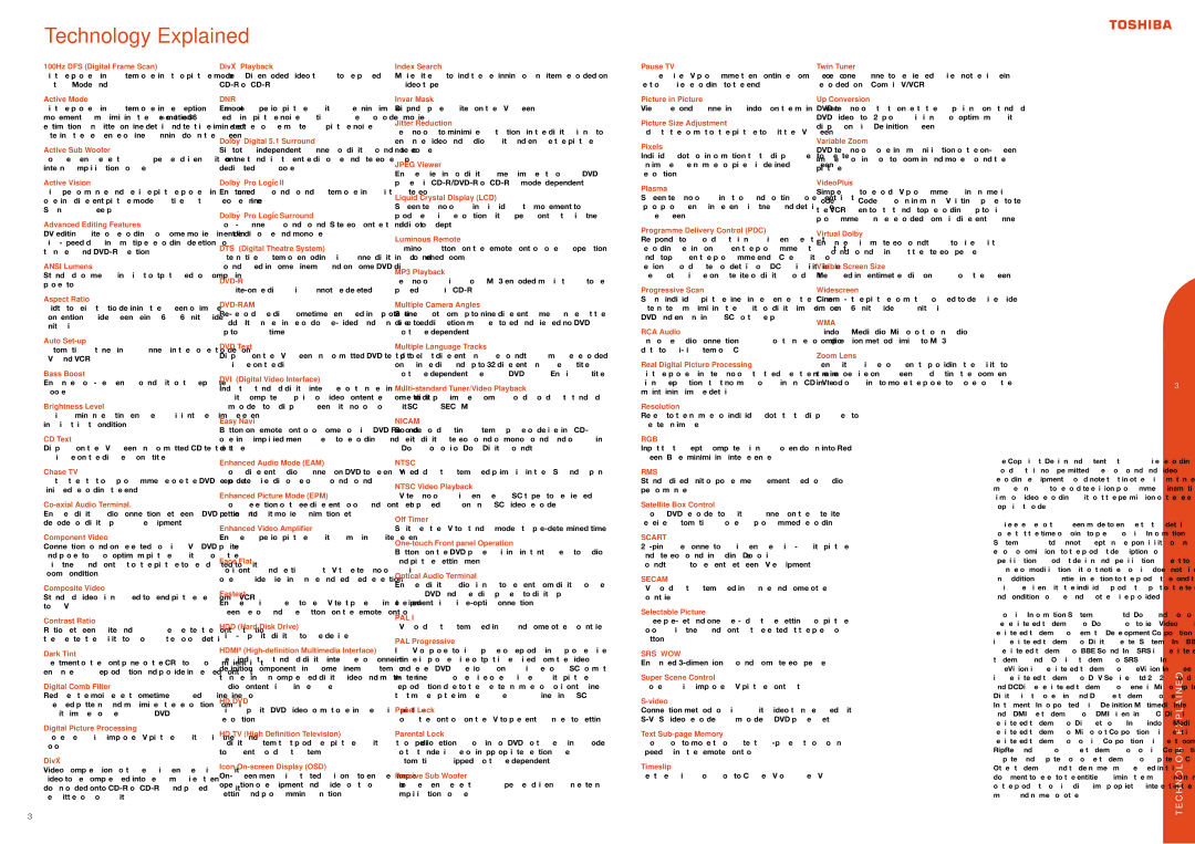 Toshiba CPBRO2005Eu brochure Technology Explained 