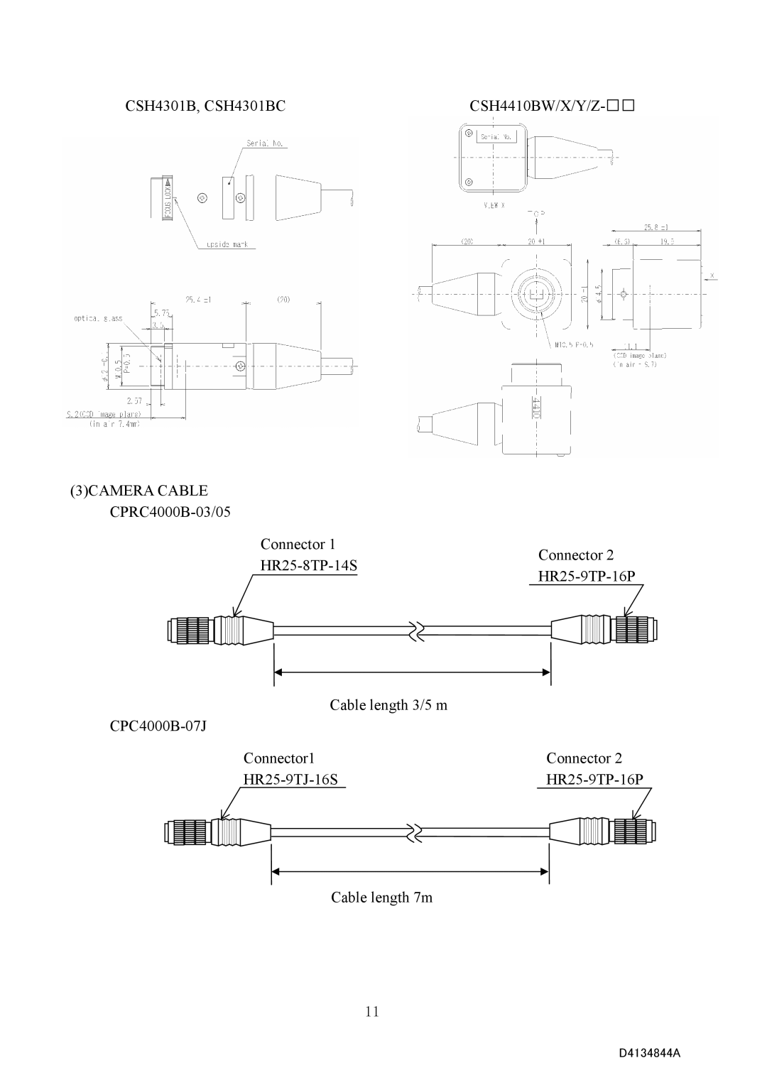 Toshiba CS4000BC Series, CS4000B Series specifications CSH4301B, CSH4301BC CSH4410BW/X/Y/Z 