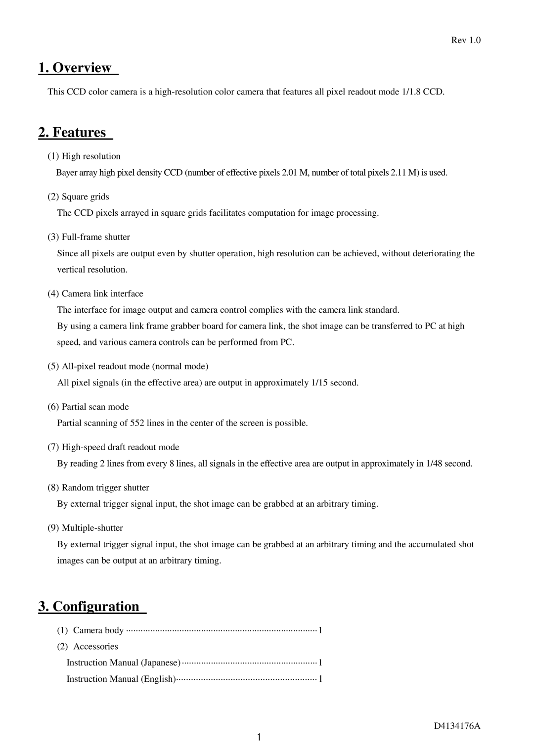 Toshiba CS6940CL specifications Overview, Features, Configuration 